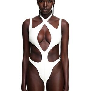 Mugler H&M collection body suit / swimwear